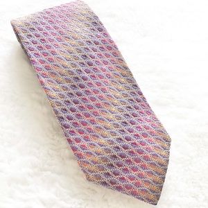 MISSONI CRAVATTE 100% Silk Multicolor Tie